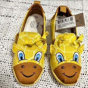 Size 10t Kids TOMS Giraffe Shoes